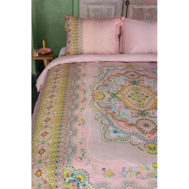 Pip Studio perkálové povlečení Majorelle Carpet růžové 200x200 + 2x 70x90 cm