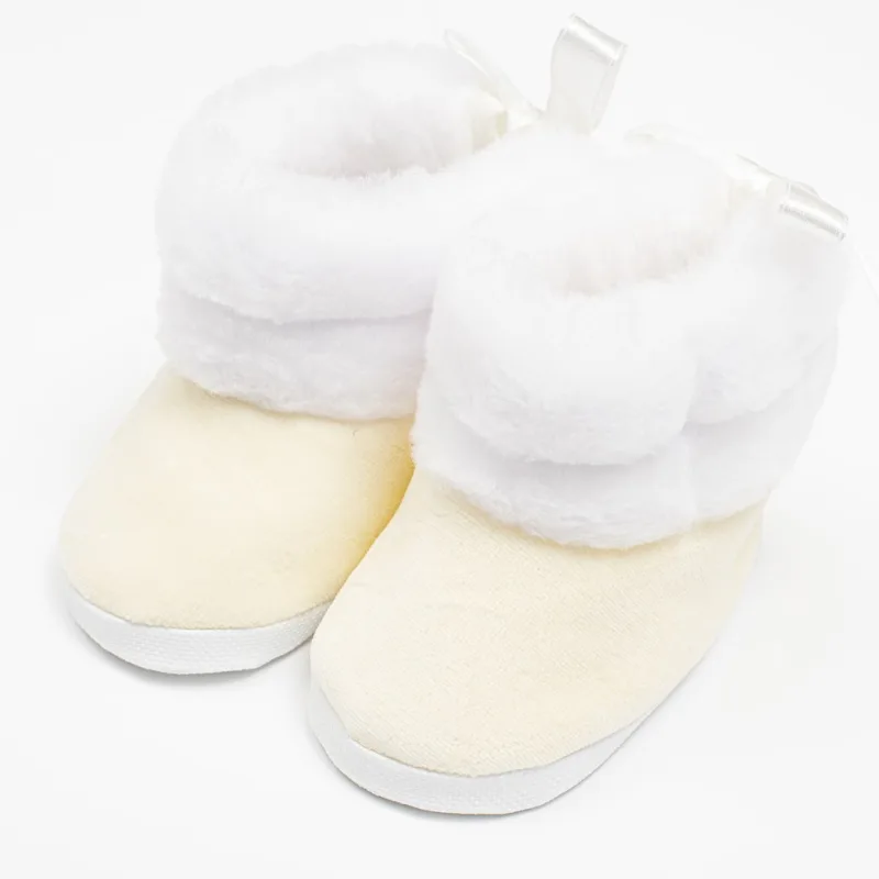 Dojčenské zimné kozačky New Baby béžové 3-6 m