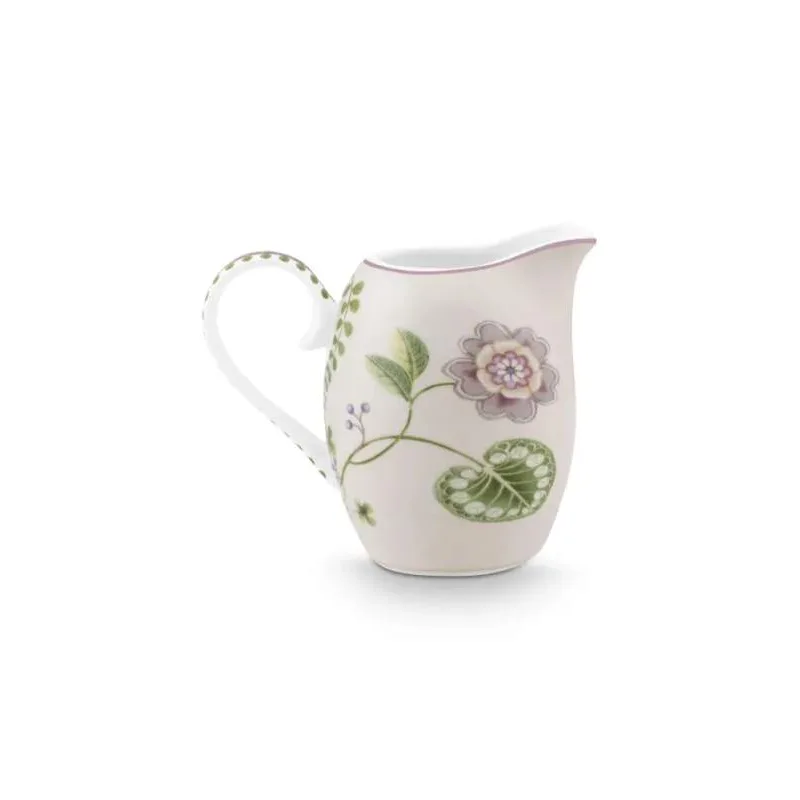 Pip Studio Lily & Lotus mlékovka 250ml, bílá