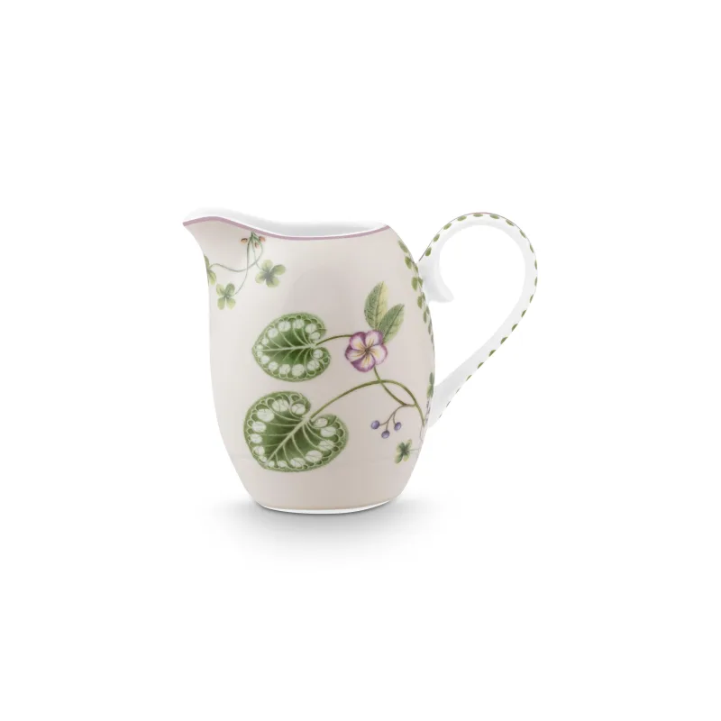 Pip Studio Lily & Lotus mlékovka 250ml, bílá