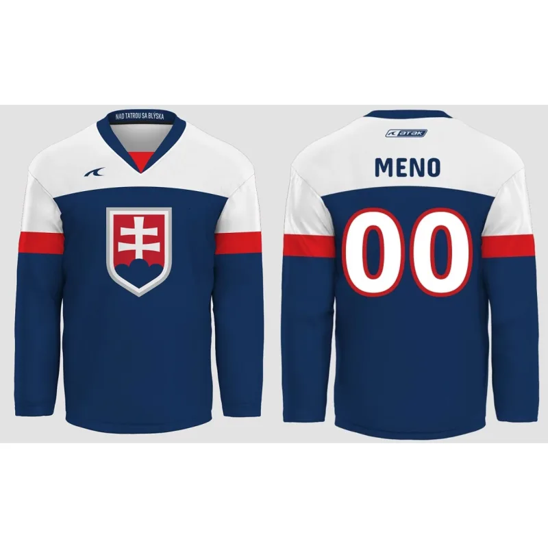 Slovakia Slovensko dres detský modrý s vlastným menom a číslom