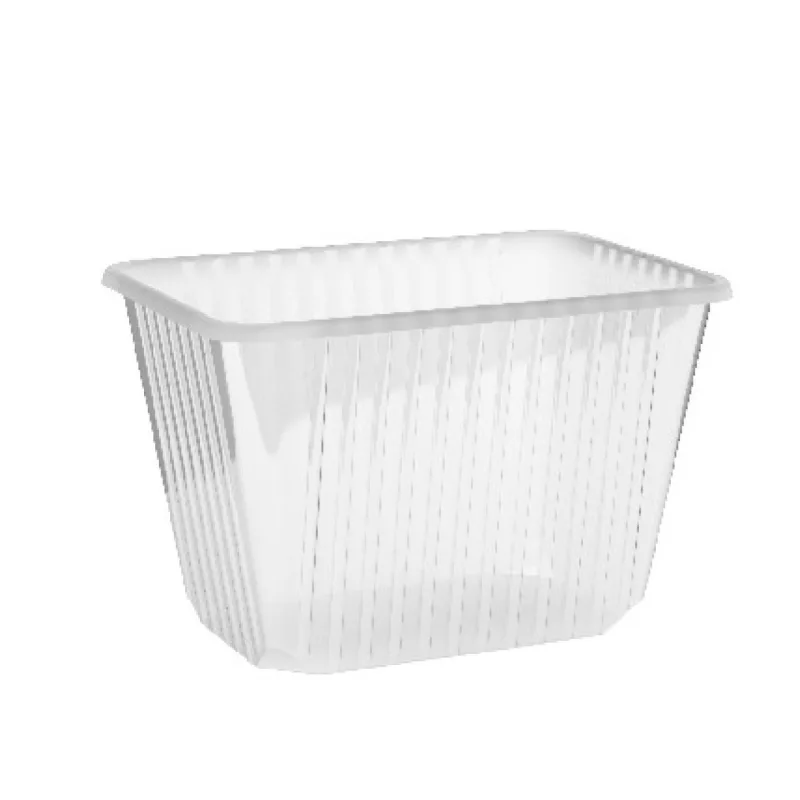 Vanička hranatá průhledná 2000 ml (PP) [50 ks] (77520)