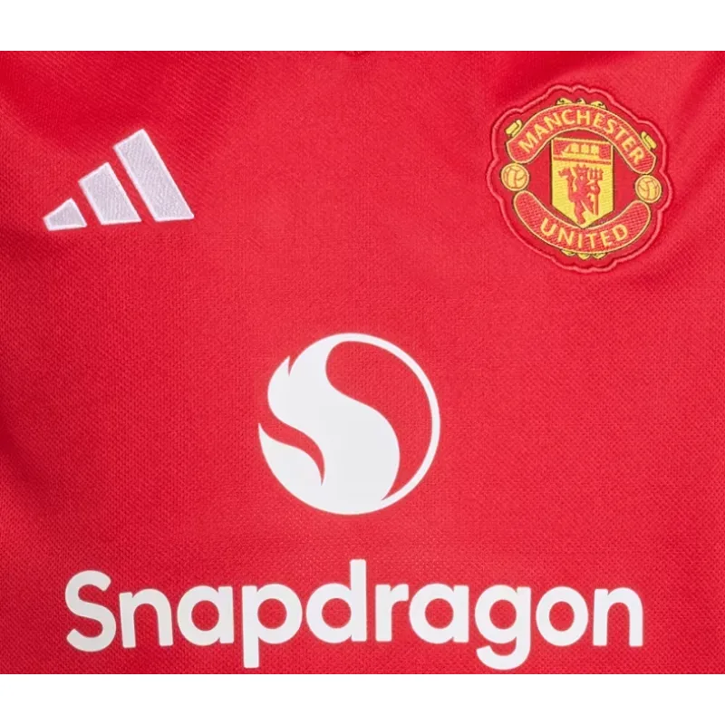 Adidas Manchester United dres detský (2025-2026) domáci + vlastné meno a číslo