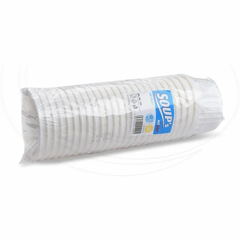 Termo-miska "airpac" kulatá bílá 350 ml, Ø 11,5 cm, [25 ks] (PP414 - 1N)