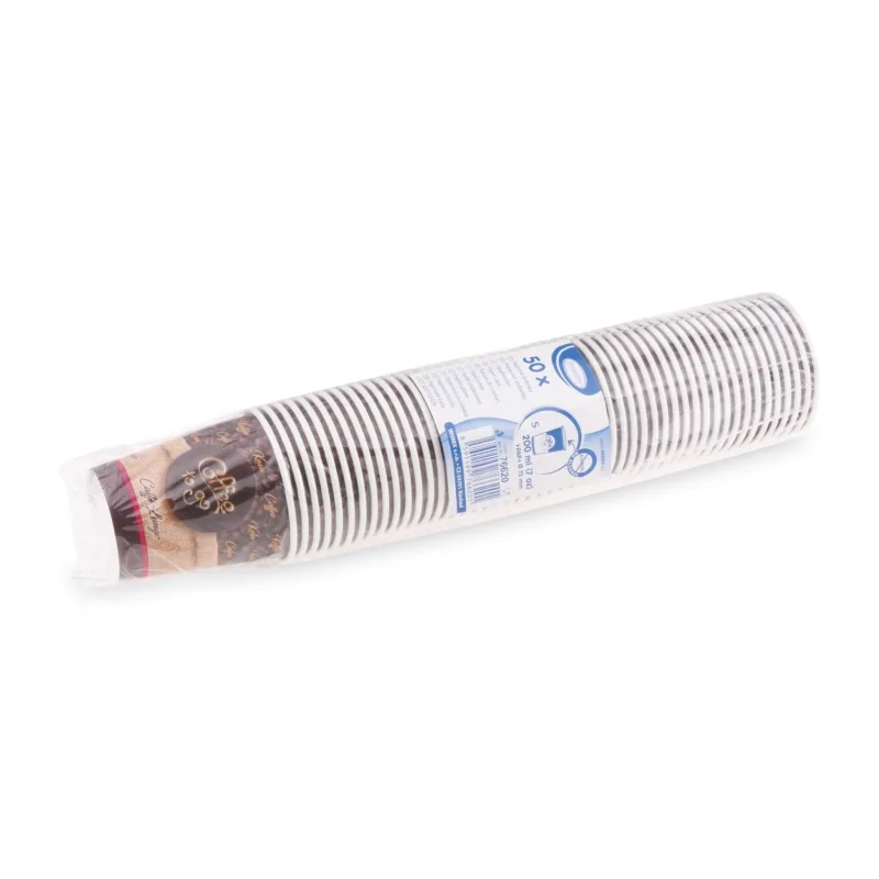 Papírový kelímek "Coffee to go" 200 ml, S (Ø 73 mm) [50 ks] (76620) 3N