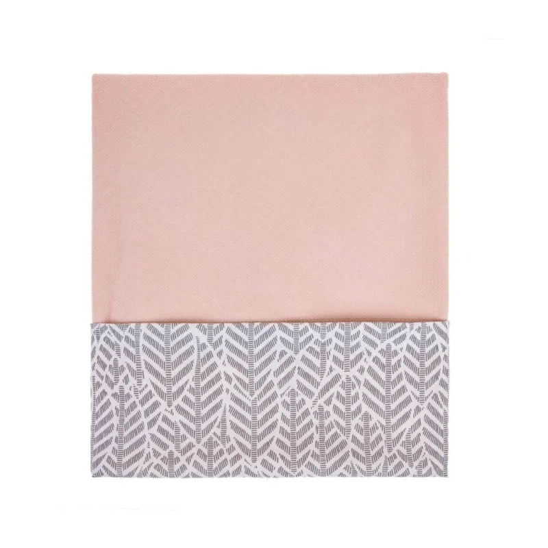 Detská obojstranná deka Velvet Womar 75x100 sivo-lososová
