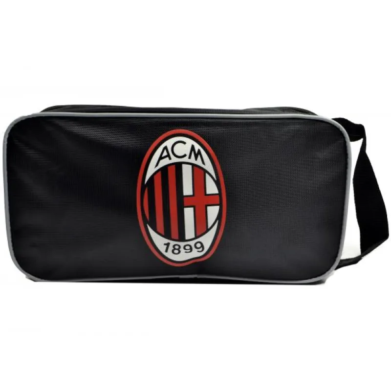 AC Miláno (AC Milan) taška na topánky / kopačky čierna - SKLADOM