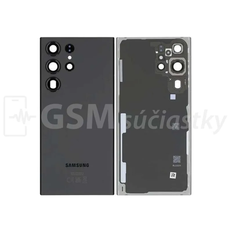 Baterkový kryt Samsung S918 Galaxy S23 Ultra - čierny Originál Service Pack