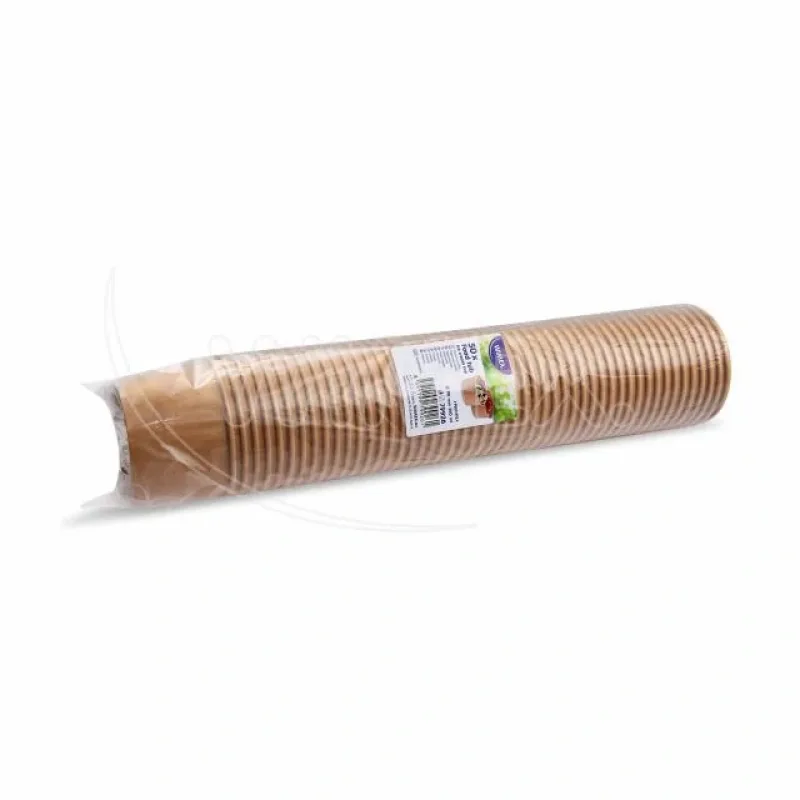 Papírové misky kraft Ø90mm 250ml [50 ks] (79926)
