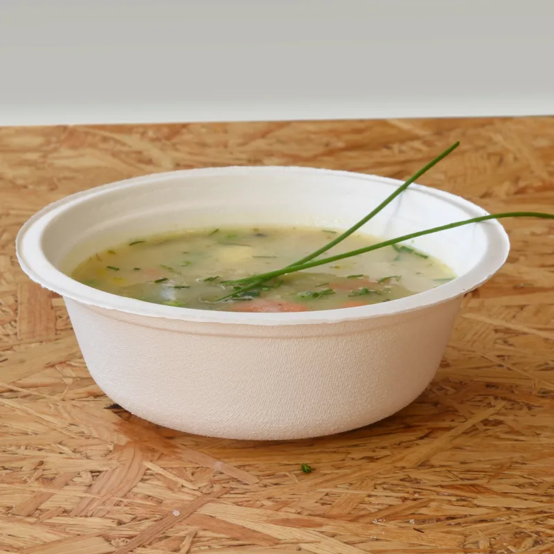 Miska kulatá BIO cukrová třtina 500 ml, Ø 15,5 x 5,5 cm [50 ks] (42350)