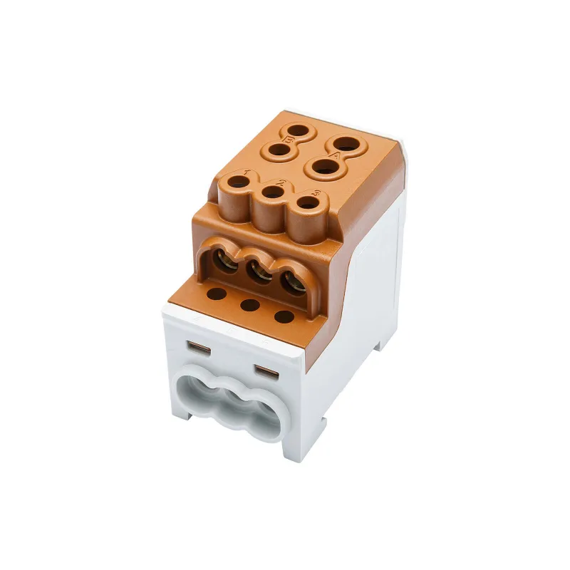 SIMBLOCK Rozbočovacia svorka 70mm2 SDB 200 hnedá Al/Cu vstup 1x70mm2 výstup 6x16mm2 a 1x35mm2