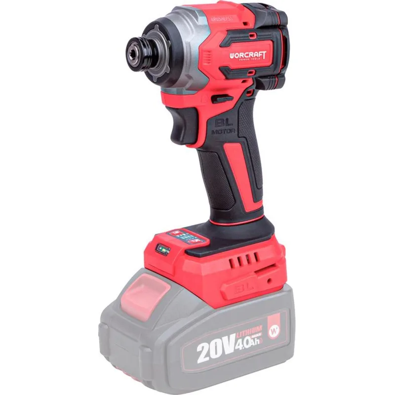 Uťahovák Worcraft CIS-S20LiBH ShareSYS, 20V Li-Ion, rázový, HEX, 230Nm, bezuhlíkový