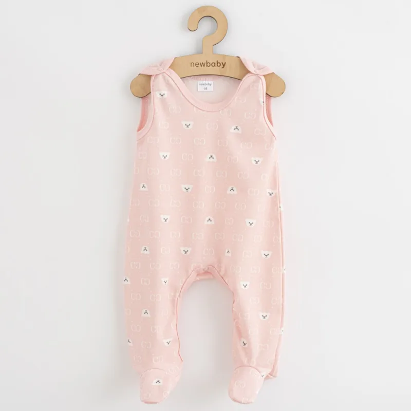 Dojčenské dupačky New Baby Classic II medvedík biely