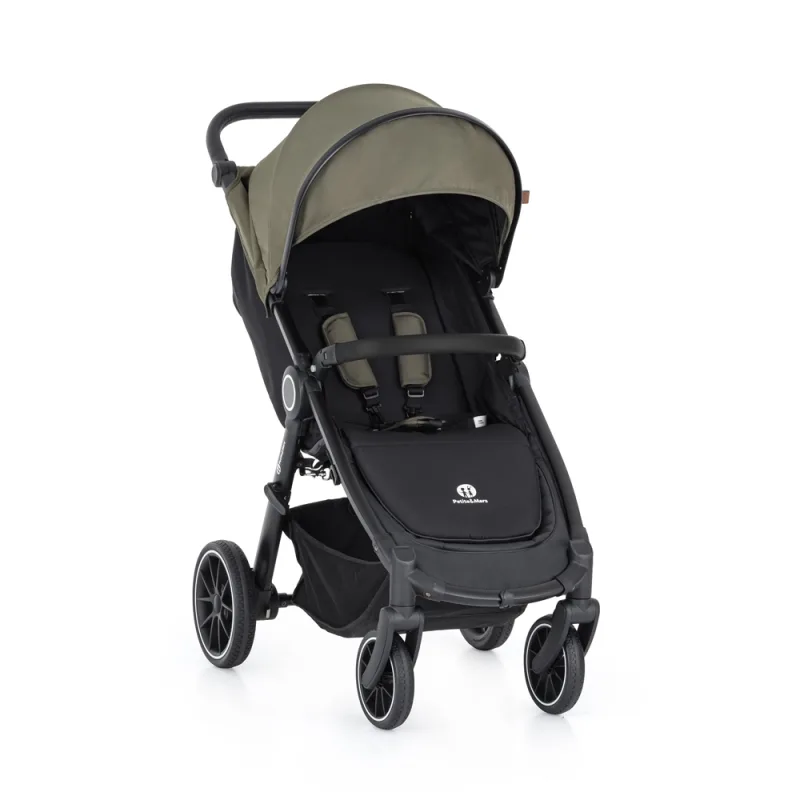 PETITE&MARS kočík športový Street+ RWS black mature olive complete