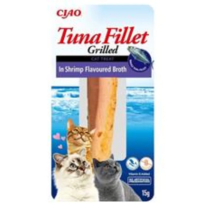 Churu Cat Tuna Fillet in Shrimp Flavoured Broth 15g