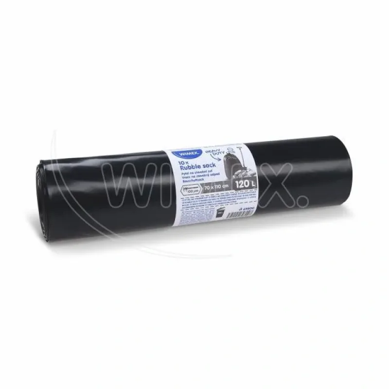 Pytle na stavební suť (LDPE) 100µm černé 70 x 110 cm 120L [10 ks] (69800 - 7D)