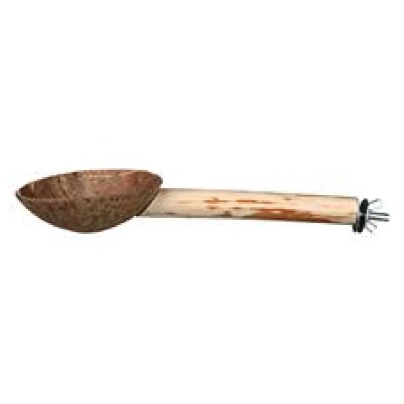Dřevěné bidýlko s kokosovou miskou 25cm/18mm 1 ks