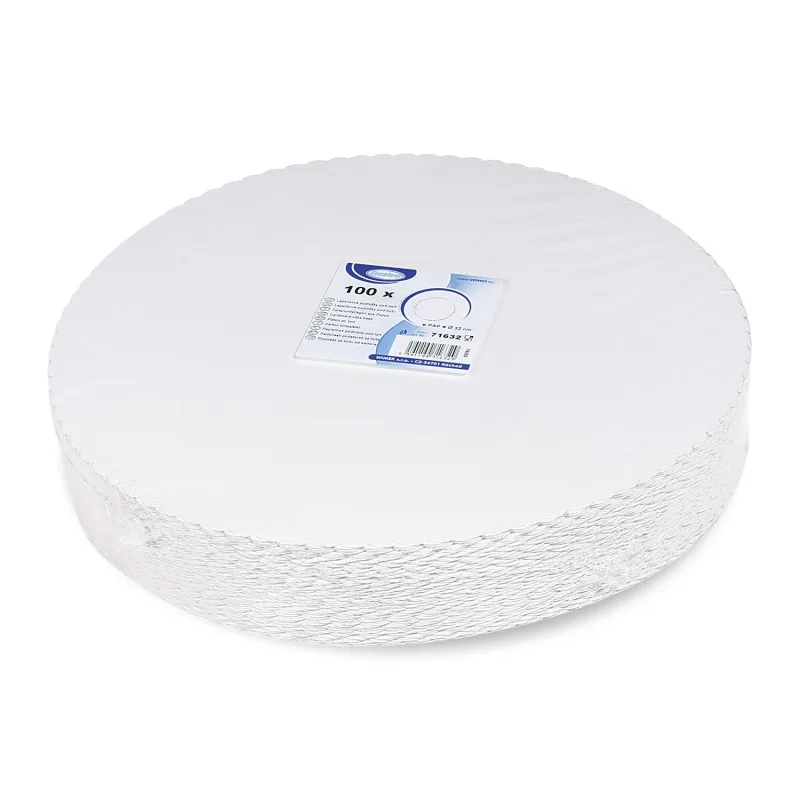 Lepenkové podložky pod dort Ø 32 cm RECY [100 ks] (71632-12A)