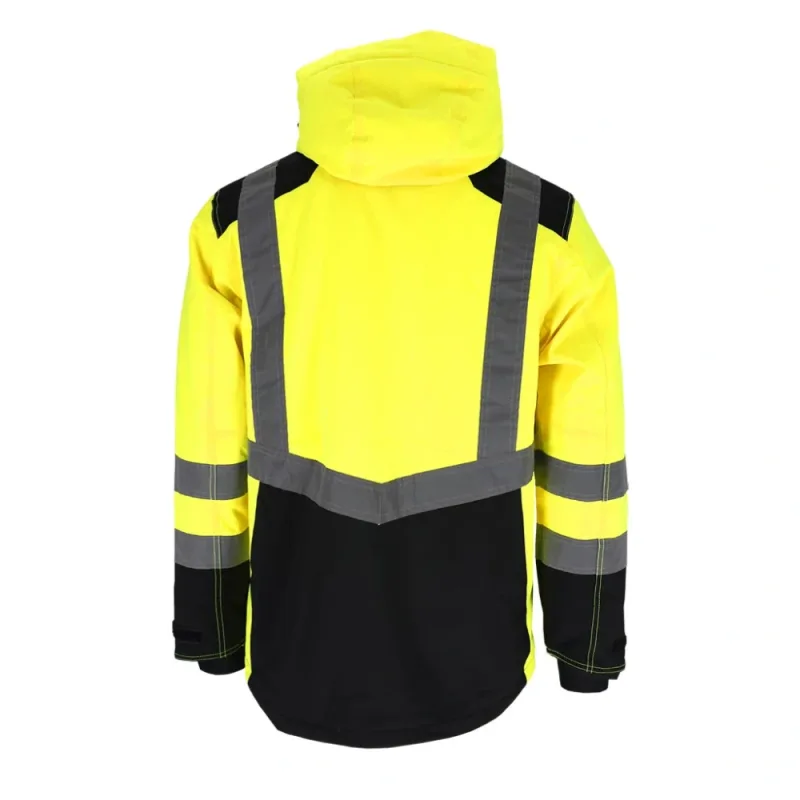 Leber&Hollman RAUTEX WJ zateplená bunda Rip-Stop HI-VIS Black/Yellov