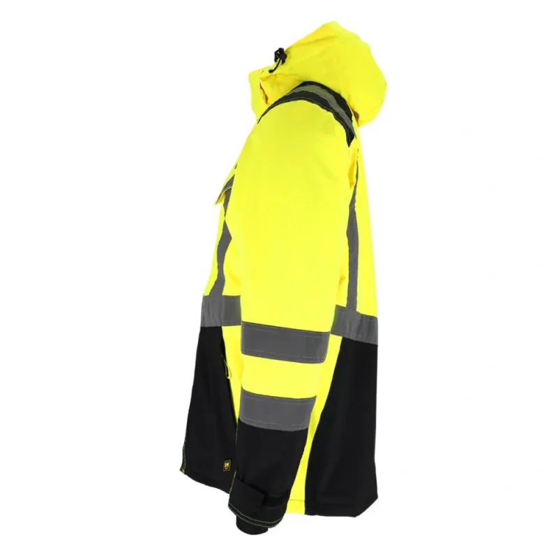 Leber&Hollman RAUTEX WJ zateplená bunda Rip-Stop HI-VIS Black/Yellov