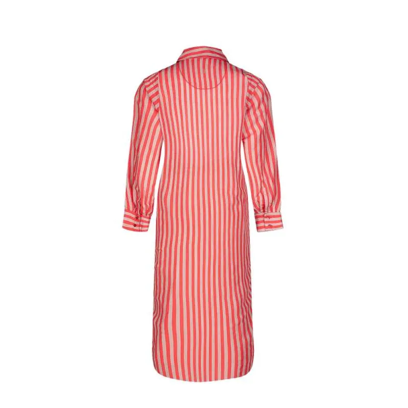 Pip Studio Darla dlouhá propínací košile Sumo Stripe, červená