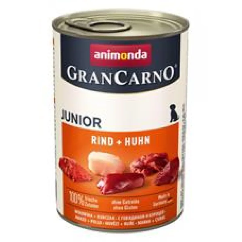 GRANCARNO JUNIOR - kuře, hovězí 12x400g