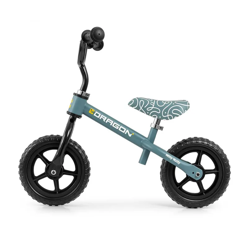 Detský balančný bicykel Milly Mally Dragon denim