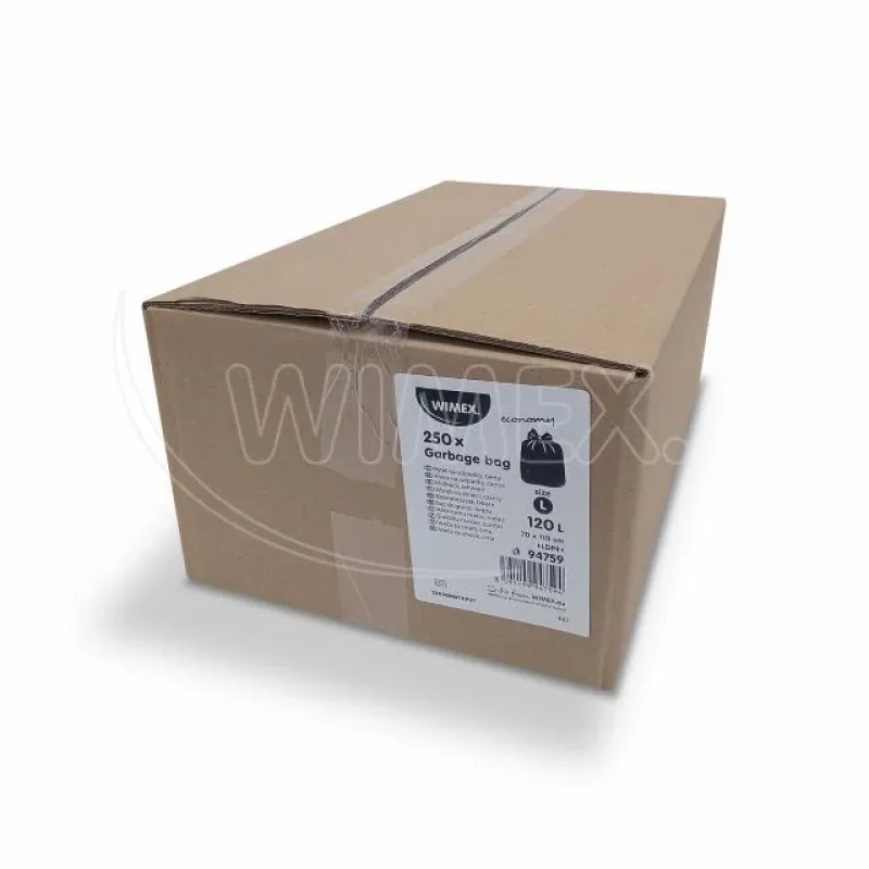 Pytle na odpadky multipack (LDPE) ECONOMY černý 70 x 110 cm 120L [10 x 25 ks] (94759)