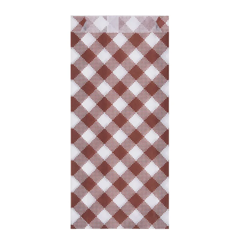 Papírové sáčky KARO na párek v rohlíku 9+2,5 x 20 cm [300 ks] (71553-10D, P13)