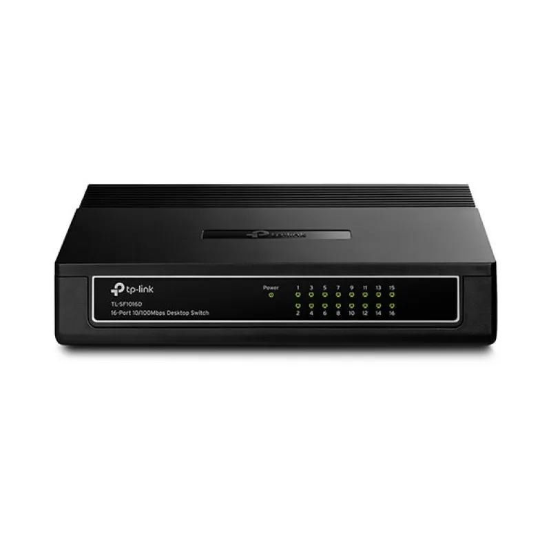 16-Port 10/100 Mbps Desktop Switch PORT: 16× 10/100 Mbps RJ45 Ports SPEC:…