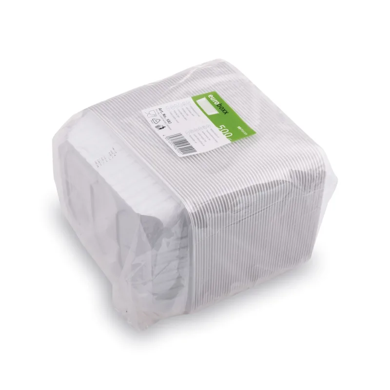 Vanička hranatá průhledná 500 ml (PP) [50 ks] (77505)