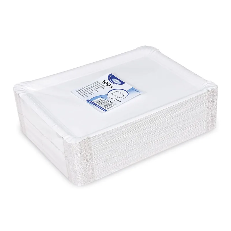 Papírové tácky 19 x 27 cm (č.6) RECY [100 ks] (71146 - 4B)