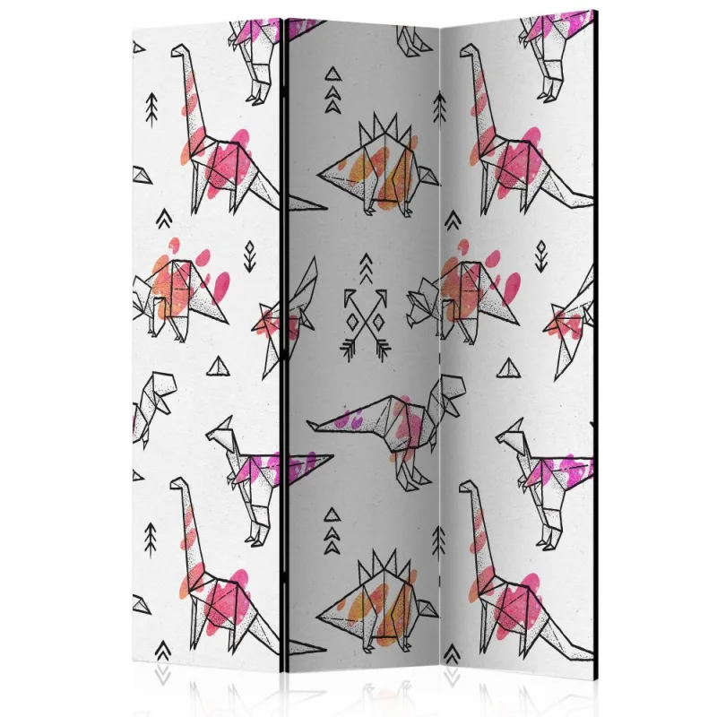 Artgeist Paraván - Origami Dinosaurs [Room Dividers]