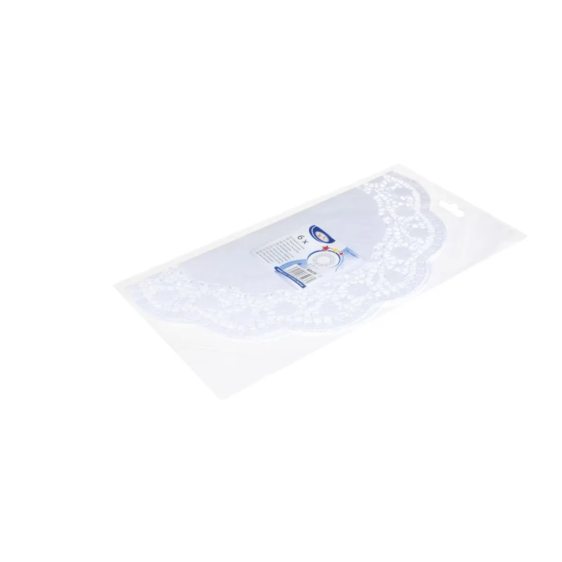 Dekorativní krajky kulaté Ø 36 cm [6 ks] (65436)