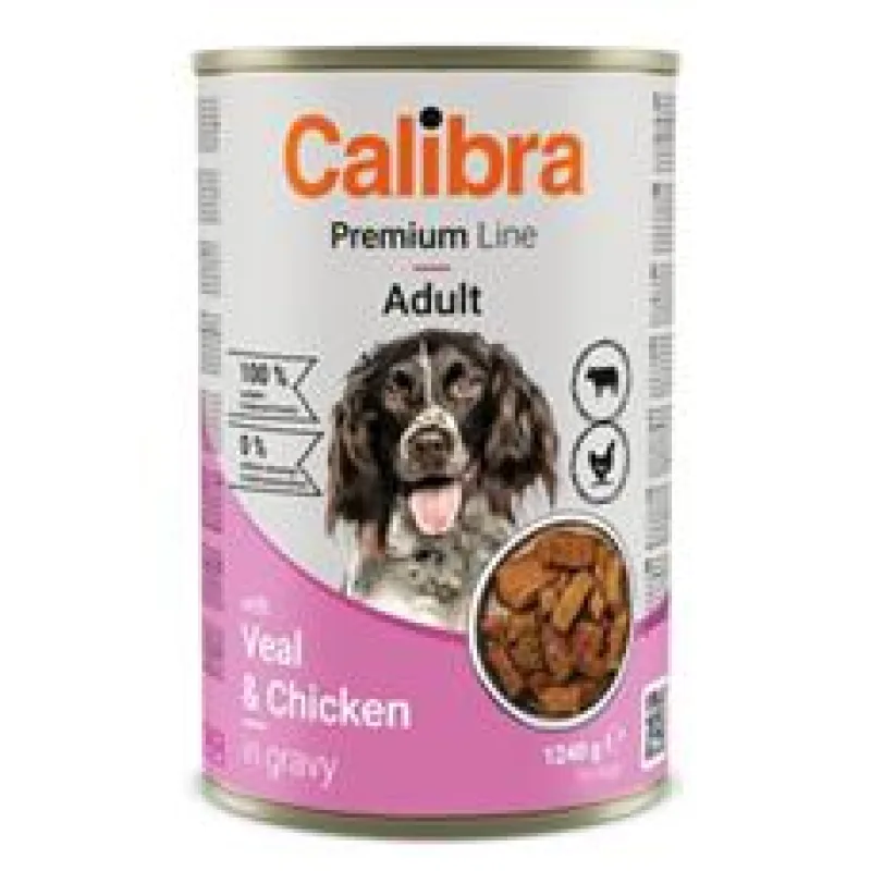 Calibra Dog Premium konz. with Veal&Chicken 1240 g
