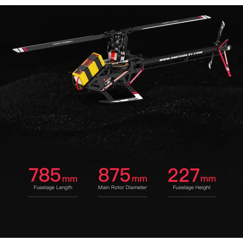 OMP M4 RC 3D vrtulník s motorem Kit (žlutý)