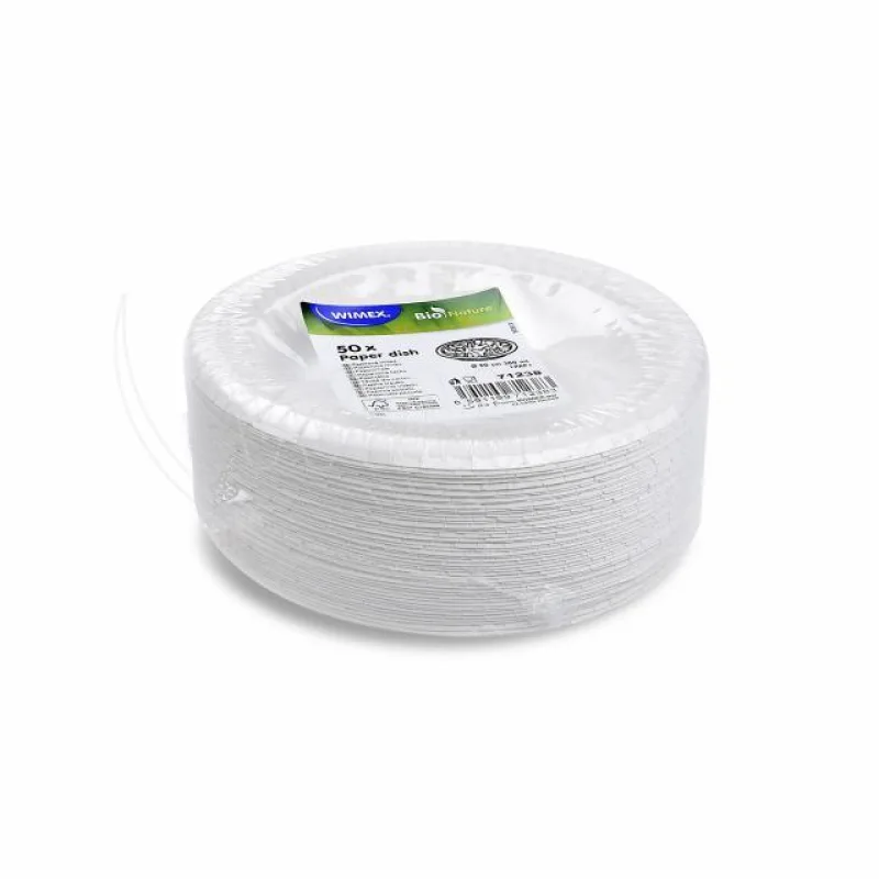 Papírové misky bílé Ø20cm 380 ml (FSC Mix) [50 ks] (71238)