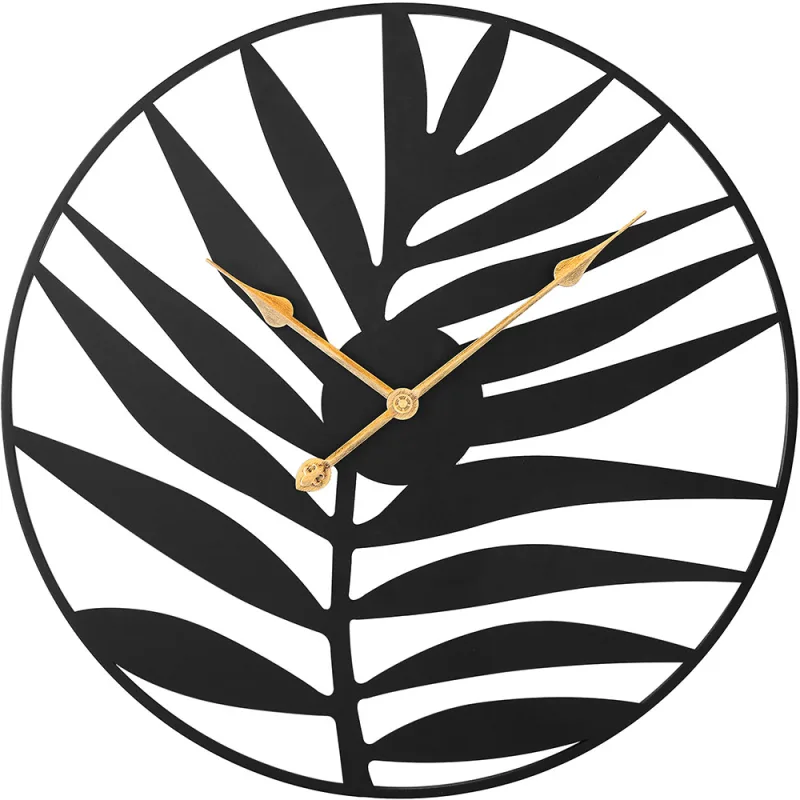 MPM Nature Velmi pohledné nástěnné kovové hodiny o průměru 60 cm E04.4479.90
