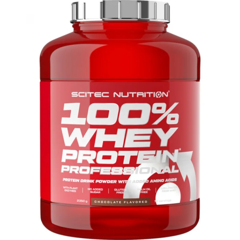 100% Whey Protein Professional 2350 g - Scitec Nutrition Príchuť: Vanilka - Lesné ovocie
