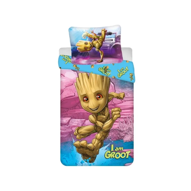 Obliečky Groot I am Groot 140x200, 70x90 cm