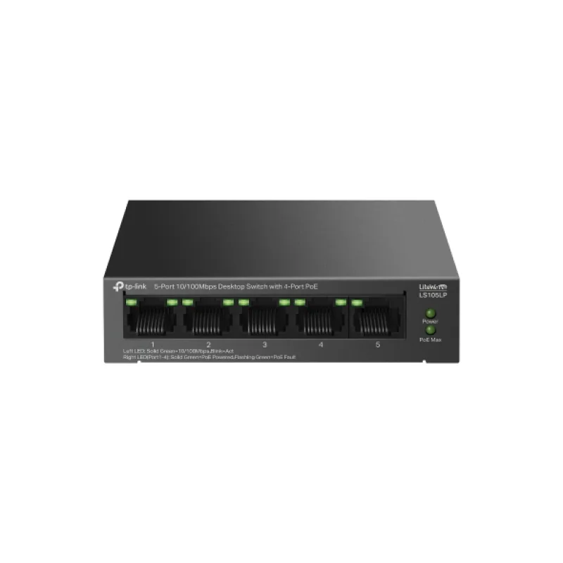 TP-Link LS105LP 5x10/ 100 (4xPOE) Desktop switch LS105LP