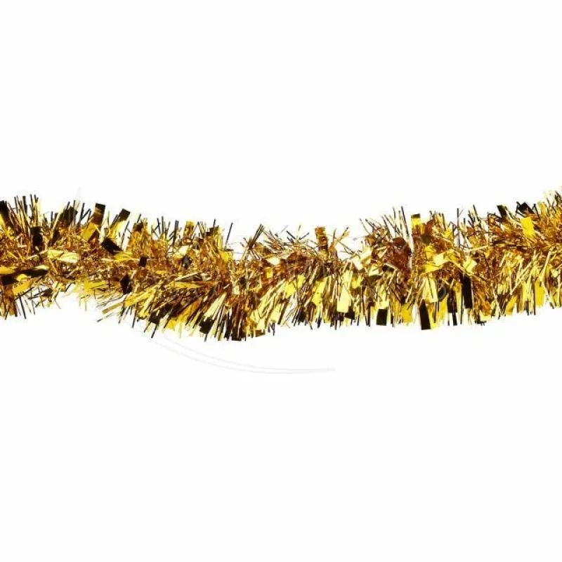 Dekorativní řetěz (PET) zlatý Ø11cm x 2m [1 ks] (66815)