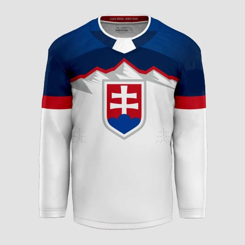 Slovakia Slovensko hokejový dres biely detský (2026) - SKLADOM