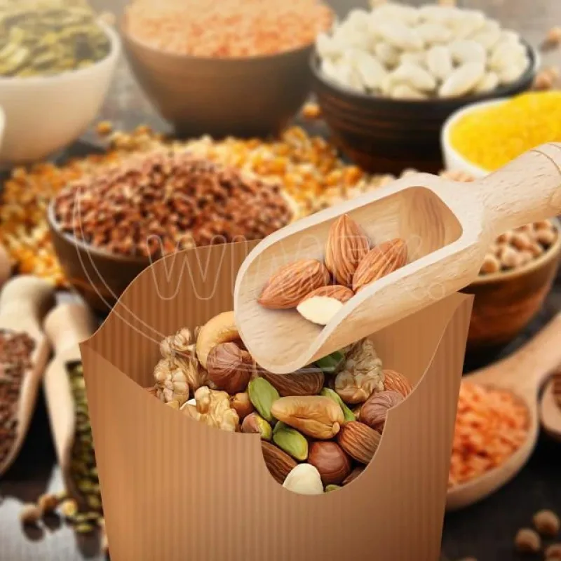 Papírový sáček (FSC Mix) s křížovým dnem kraft 15 x 22 cm `0,5kg` [1000 ks] (71004)