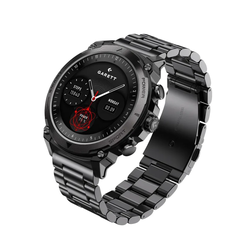 Garett Smartwatch Atom Black Steel ATOM_BLK_STL