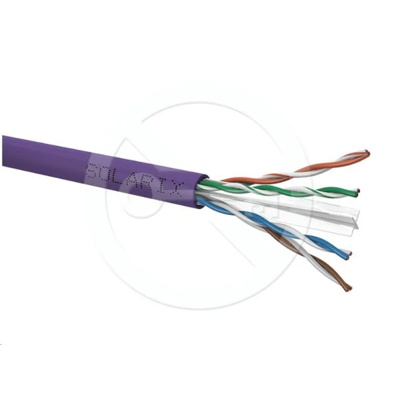 Solarix Instalační kabel CAT6 UTP LSOH Dca-s2,d2,a1 450 MHz 305m/box…
