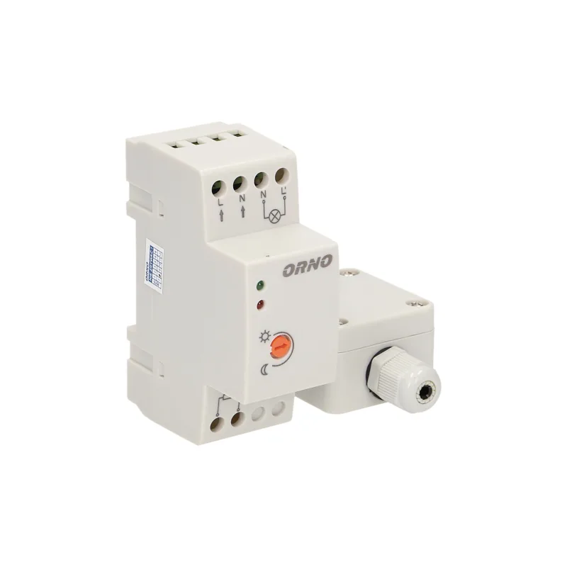 ORNO Súmrakový spínač na DIN lištu s externým čidlom bez kábla, 3000W IP20/IP65
