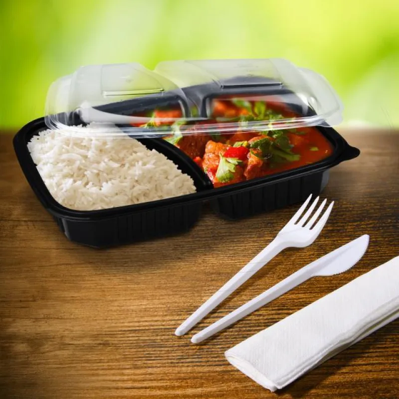 Víčko vypouklé průhledné dělené pro menu mísu č. 78222 (PP) [50 ks] (78202)