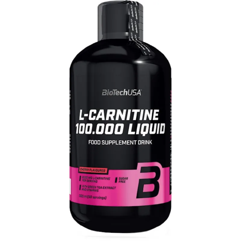 L-Carnitine 100.000 Liquid - 500 ml - BioTech USA Príchuť: Višňa
