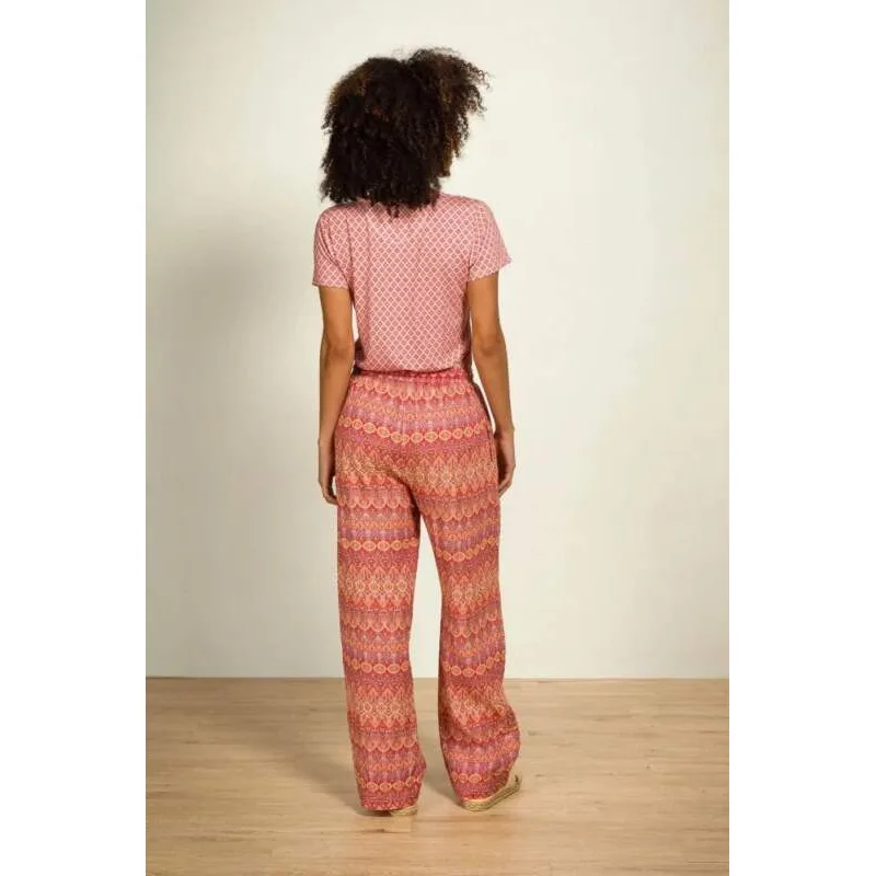 Pip Studio dlouhé kalhoty Belin Ashanti, červené